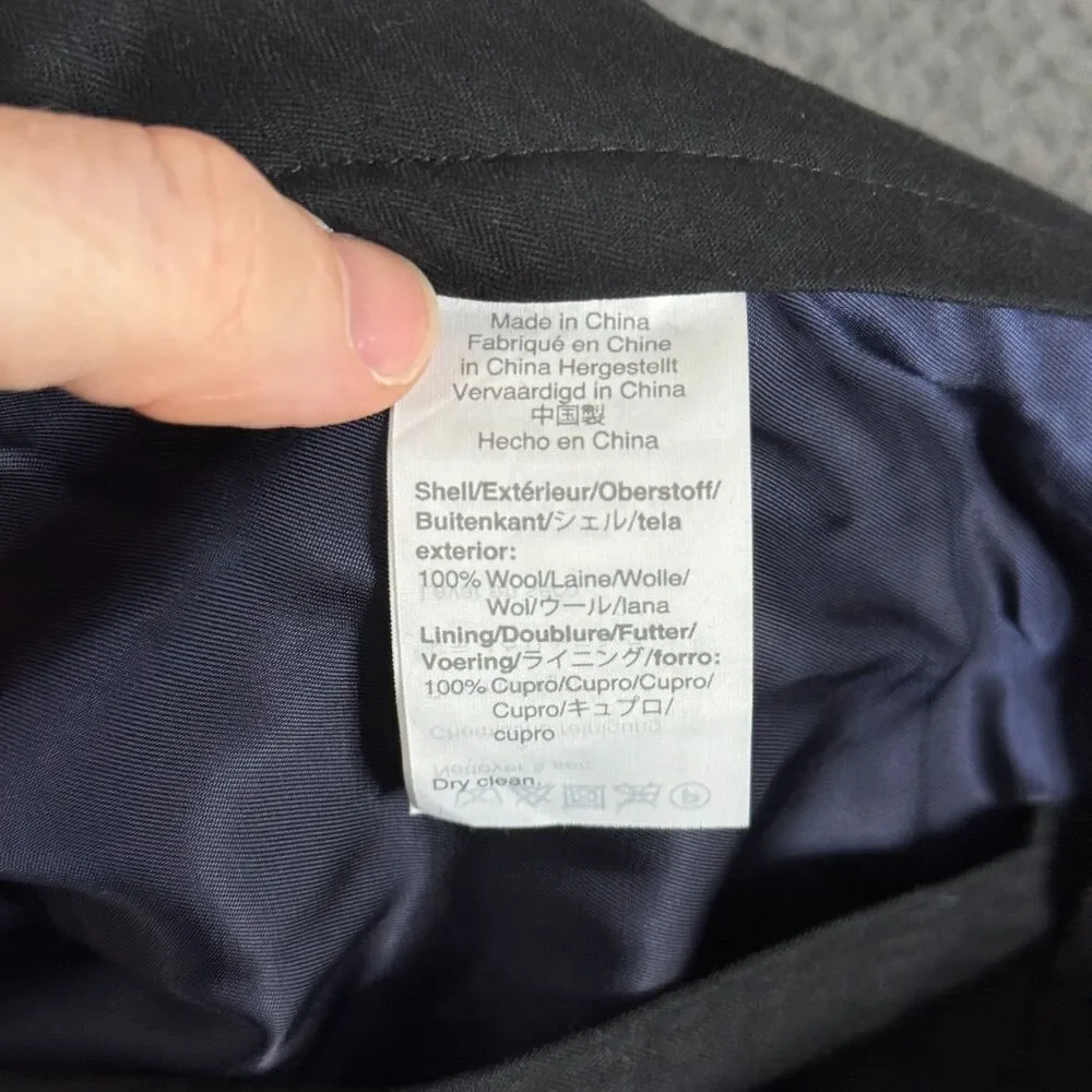 J Crew Dress Pants Mens 31x30 Blue Ludlow Slim Fit Loro Piana Wool Formal